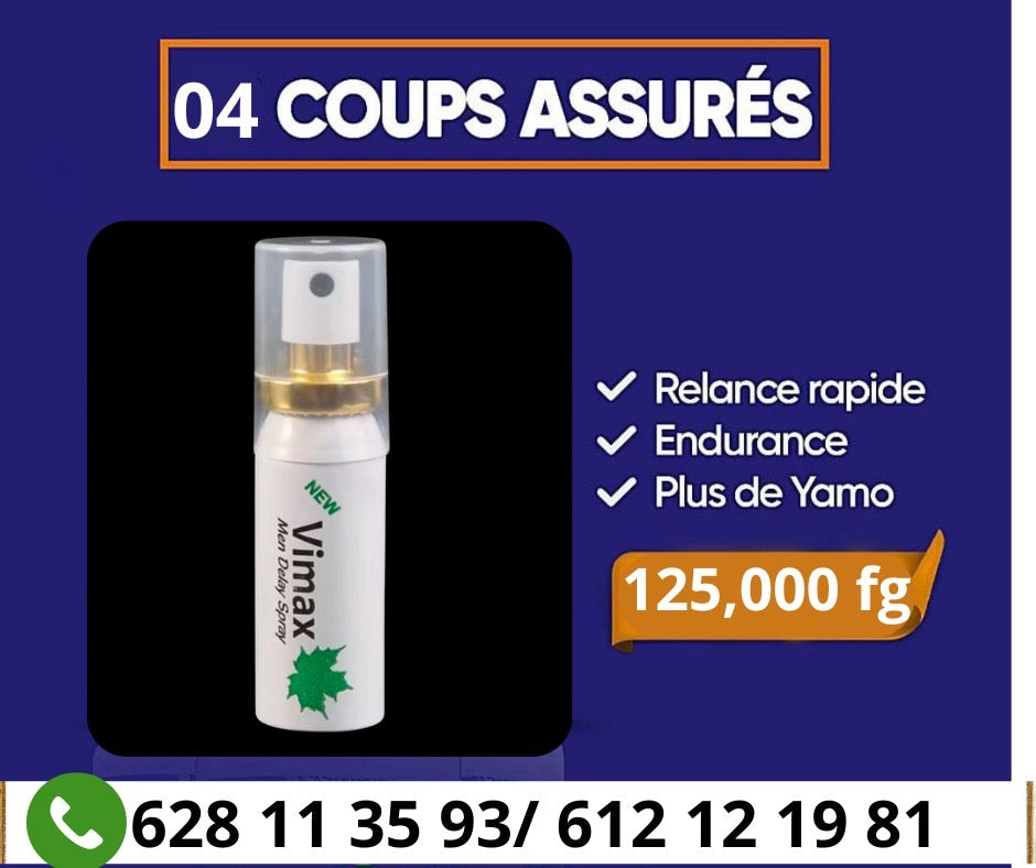 Spray retardateur de 60 minutes Vimax pour homme Performance
