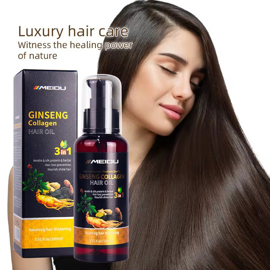 Huile Gingsen de soins de cheveux