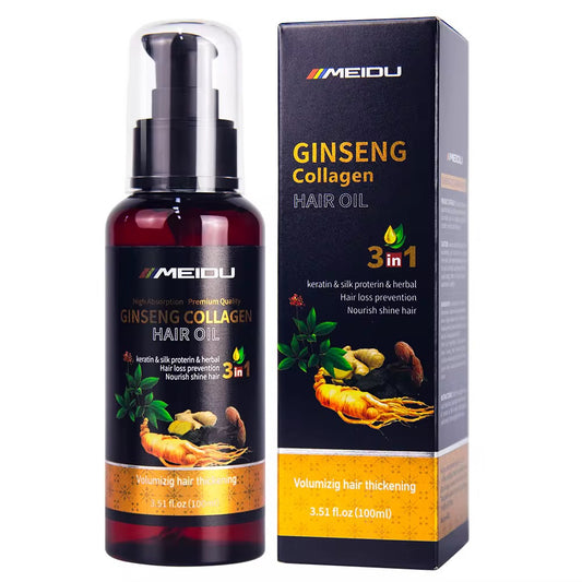 Huile Gingsen de soins de cheveux